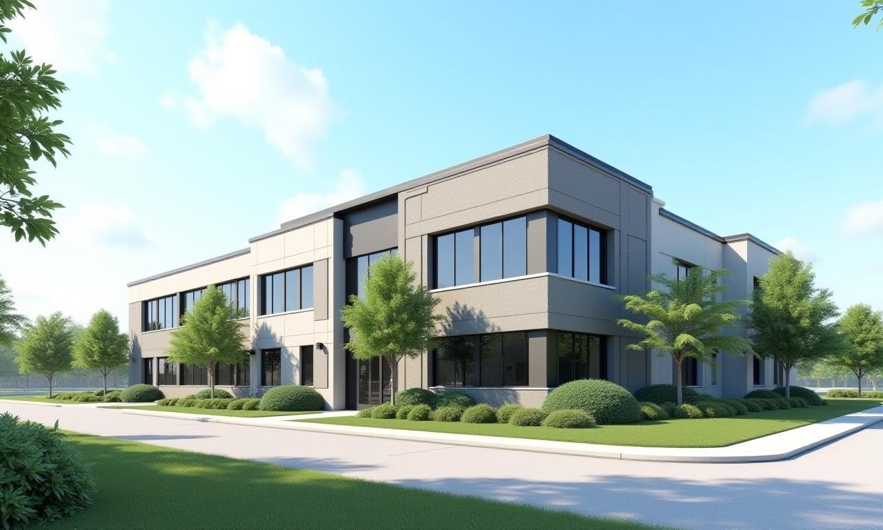 Exterior view of Highland Roofing Company's main office