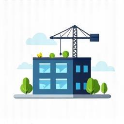 New Commercial Roof Construction Icon